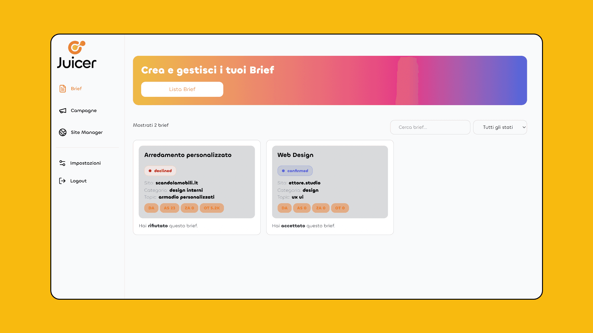 Scegli con chi collaborare