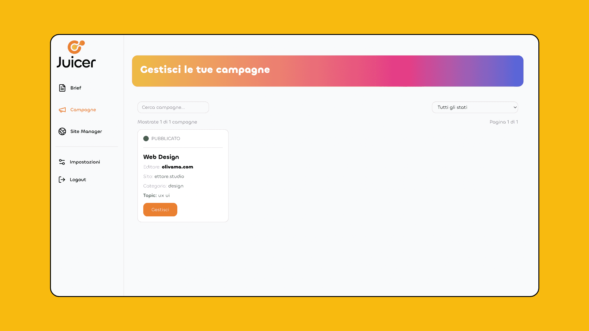 Tieni tutto sotto controllo