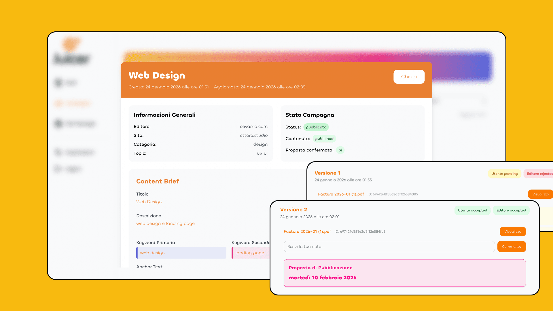 Gestisci le pubblicazioni in modo semplice